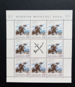 DÄNEMARK MI-NR. 1366-1367 POSTFRISCH(MINT) KLEINBOGENSATZ NORDEN 2004 NORDISCHE MYTHEN