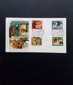DEUTSCHLAND MI-NR. 408-411 FDC WOHLFAHRT 1963 GRIMMS MÄRCHEN V DER WOLF UND DIE 7 GEISSLEIN