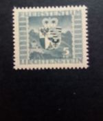 LIECHTENSTEIN MI-NR. 243 POSTFRISCH(MINT) LANDESWAPPEN 1945 SCHLOSS VADUZ