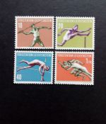 LIECHTENSTEIN MI-NR. 342-345 POSTFRISCH(MINT) SPORT (III) 1956 LEICHTATHLETIK