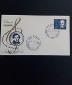 DEUTSCHLAND MI-NR. 315-319 FDC EINWEIHUNG DER BEETHOVENHALLE 1959 HÄNDEL HAYDN
