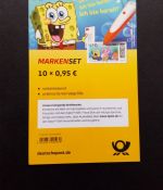 Gültige Frankaturware Deutschland 0,95 Folienblatt 157 mit QR-Code selbstklebend x 98 % SPONGEBOB SCHWAMMKOPF