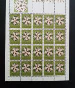 LIECHTENSTEIN MI-NR. 539-542 POSTFRISCH(MINT) KLEINBOGENSATZ BLUMEN 1971
