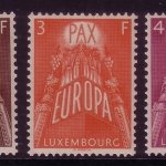 LUXEMBOURG MI-NR. 572-574 * EUROPA CEPT 1957 MIT FALZ