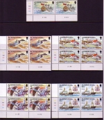 ALDERNEY MI-NR. 49-53 POSTFRISCH 4er BLOCK LEUCHTFEUER LEUCHTTURM 1991