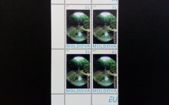 MOLDAWIEN MI-NR. 388 POSTFRISCH(MINT) 4er BLOCK EUROPA 2001 WASSERFALL
