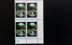 MOLDAWIEN MI-NR. 388 POSTFRISCH(MINT) 4er BLOCK EUROPA 2001 WASSERFALL