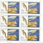 JUGOSLAWIEN MI-NR. 1943-1944 POSTFRISCH(MINT) BOGENTEIL NATURSCHUTZ - TARA GEBIRGE - SEEHUND