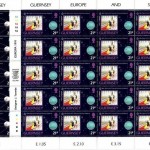 GUERNSEY MI-NR. 518-521 POSTFRISCH KLEINBOGEN EUROPA 1991 EUROPÄISCHE WELTRAUMFAHRT