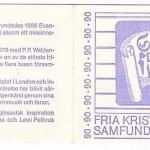 SCHWEDEN MH 66 POSTFRISCH(MINT) CHRSTLICHE GLAUBENSGEMEINSCHAFTEN