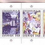 SCHWEDEN MH 107 POSTFRISCH(MINT) STOCKHOLMIA ´86 STOCKHOLM IN DER KUNST