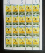 LIECHTENSTEIN MI-NR. 967-970 POSTFRISCH KLEINBOGENSATZ WWF 1989 FLUSSREGENPFEIFFER FROSCH LIBELLE ILTIS