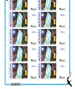 MOLDAWIEN MI-NR. 164-166 POSTFRISCH KLEINBOGENSATZ EUROPA 1995 FRIEDEN GEMÄLDE