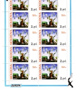 MOLDAWIEN MI-NR. 164-166 POSTFRISCH KLEINBOGENSATZ EUROPA 1995 FRIEDEN GEMÄLDE