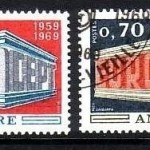 FRANZÖSISCH ANDORRA MI-NR. 214-215 GESTEMPELT(USED) EUROPA 1969
