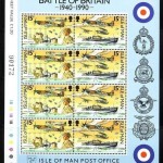 INSEL MAN MI-NR. 442-447 POSTFRISCH(MINT) KLEINBOGENSATZ LUFTSCHLACHT UM ENGLAND 1990 FLUGZEUGE