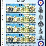 INSEL MAN MI-NR. 442-447 POSTFRISCH(MINT) KLEINBOGENSATZ LUFTSCHLACHT UM ENGLAND 1990 FLUGZEUGE