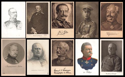 10 x AK General , Feldmarschall, Heerführer, Feldherr 1.WK