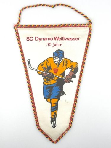 DDR Wimpel 30 Jahre SG Dynamo Weißwasser