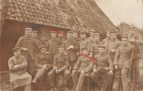 Fotokarte 1.WK deutsche Soldaten 3.MGK des Inf.-Regt.361 in Polen