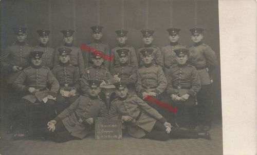 Fotokarte 1.WK deutsche Soldaten 15. Infanterie-Reg. Nr. 181 Chemnitz Sachsen