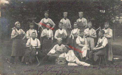 Fotokarte 1.WK deutsche Soldaten Grenadier-Regiment Nr. 100 Königsbrück Sachsen