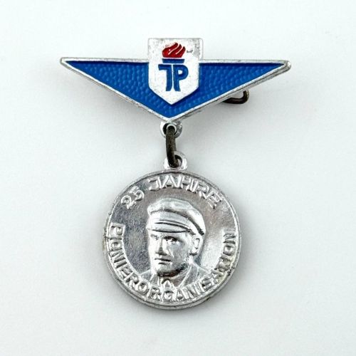 DDR JP Jubiläumsabzeichen 25 Jahre Pionierorganisation Ernst Thälmann