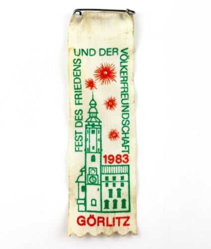 DDR Abzeichen Fest des Friedens und der Völkerfreundschaft Görlitz 1983