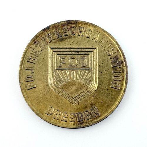 DDR Medaille 40 Jahre FDJ Bezirksorganisation Dresden