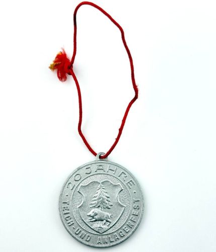 DDR Medaille Plakette 20 Jahre Teich- u Anlagenfest Geringswalde 1976