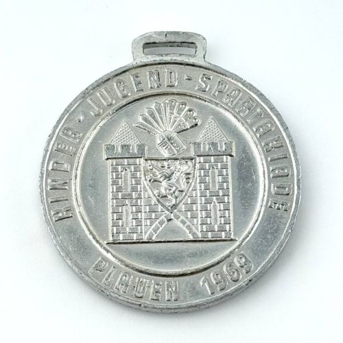 DDR Medaille Kreissportfest der Werktätigen Plauen FDGB FDJ DTSB