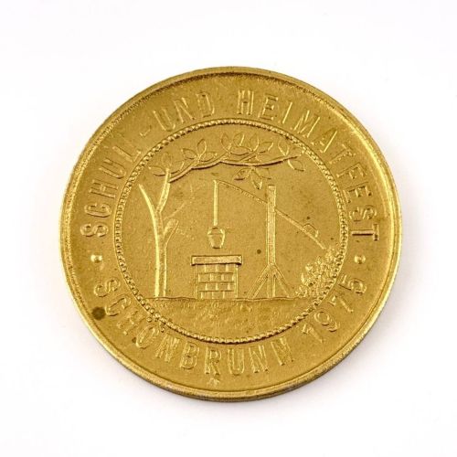 DDR Medaille Schul- und Heimatfest Schönbrunn 1975