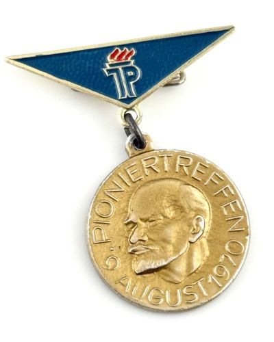 DDR JP Abzeichen 6. Pioniertreffen Cottbus 1970 Junge Pioniere