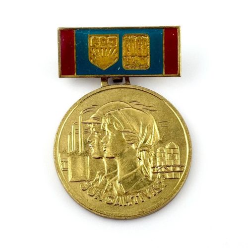 DDR FDJ FDGB Medaille Auszeichnung Jungaktivist