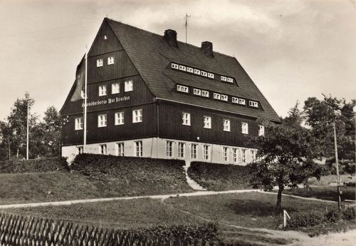 AK DDR Frauenstein Jugendherberge Max Roscher Sachsen Erzgebirge Postkarte