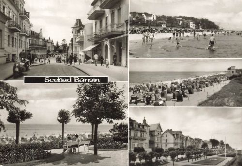 AK Ostseebad Bansin Mehrbild Promenade Mecklenburg-Vorpommern 1975 Postkarte
