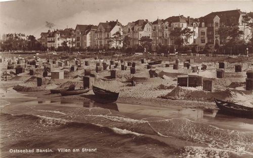 AK Ostseebad Bansin Villen am Strand Mecklenburg-Vorpommern 1927 Postkarte