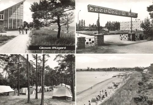 AK DDR Glowe Rügen Jugendherberge Zeltplatz Mehrbild Mecklenburg-Vorpommern 1979