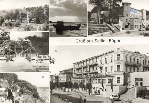 AK DDR Sellin Rügen Erholungsheim Hotel Frieden Mecklenburg-Vorpommern 1984