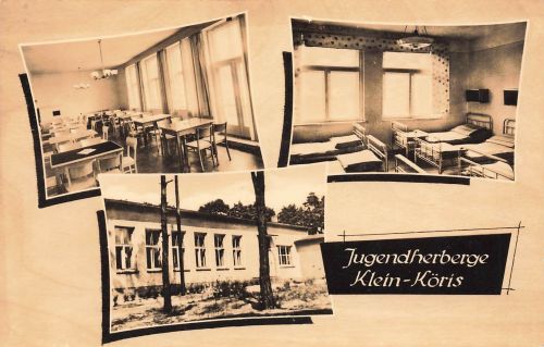 AK DDR Klein Köris Jugendherberge Innenansicht Mehrbild Brandenburg Postkarte