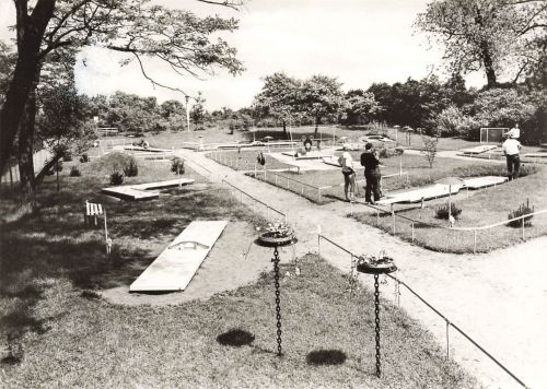 AK DDR Ostseebad Boltenhagen Minigolfanlage Mecklenburg-Vorpommern Postkarte