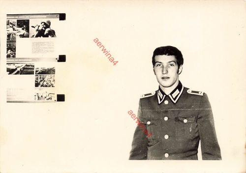 DDR NVA GT Foto Portrait Unteroffizier Feldwebel Grenztruppen