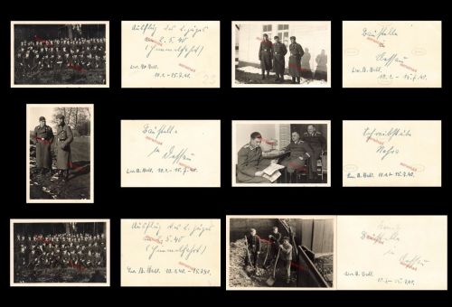 6x Fotos Deutsche Luftwaffen Soldaten LwB. Batl. Baustelle Dessau Sachsen-Anhalt