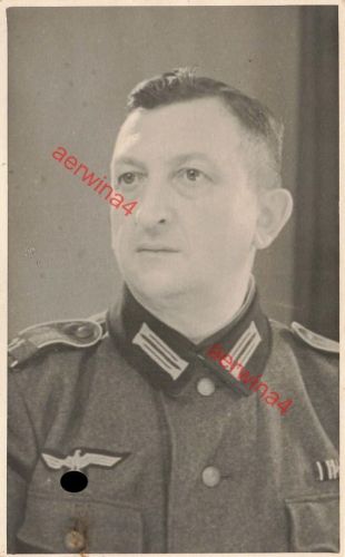 Foto Portrait Deutscher Soldat Rgt. 11 mit Feldspange Großfoto