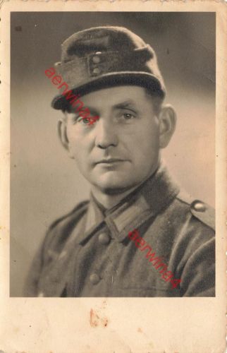 Foto Portrait Deutscher Soldat Mährisch Weisskirchen Großfoto