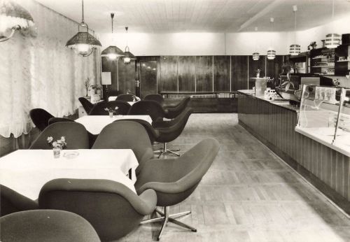 DDR AK Ostseebad Koserow Forstferienobjekt Damerow Cafe Mecklenburg-Vorpommern