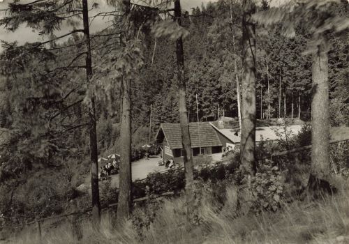 DDR AK Breitenbach Blockhaus Thüringen Postkarte