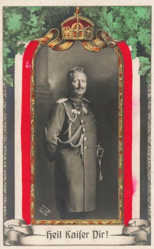 AK 1.WK Kaiser Wilhelm II. Portrait Uniform Kaiserreich Patritoika