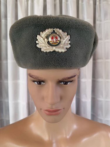 DDR NVA Wintermütze Pelzmütze 1973 Größe 56
