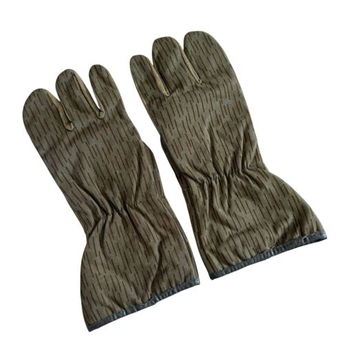 DDR NVA FDU Strichtarn 4-Finger-Handschuhe Größe 2
